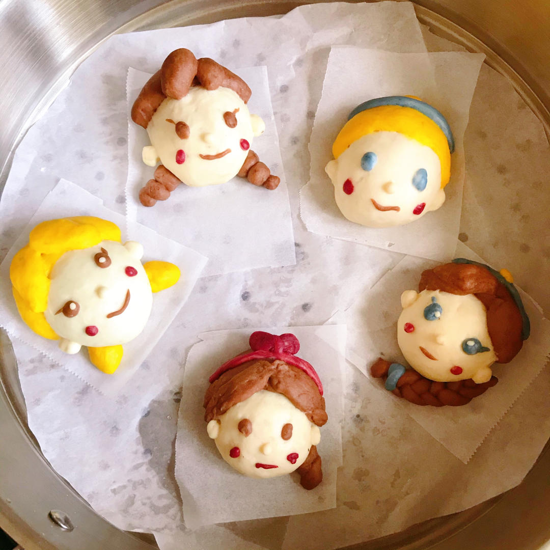 超简单tsum tsum 安娜卡通馒头
