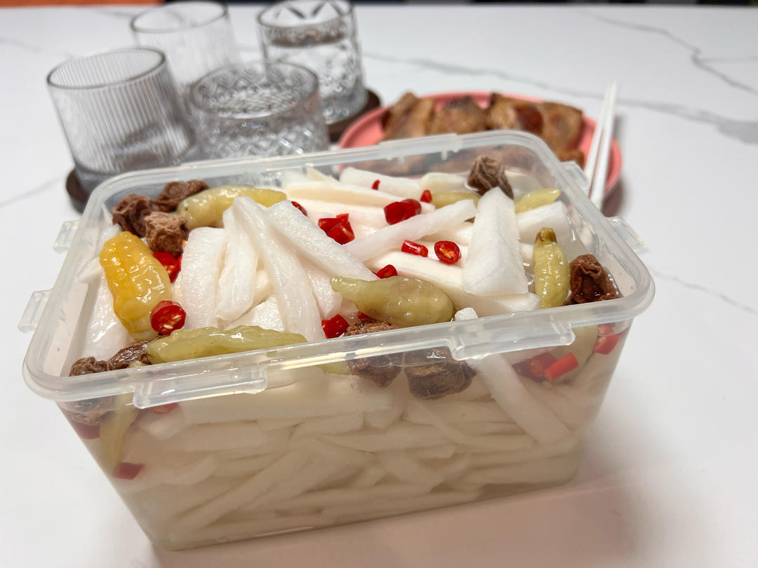 腌萝卜，酸甜爽口