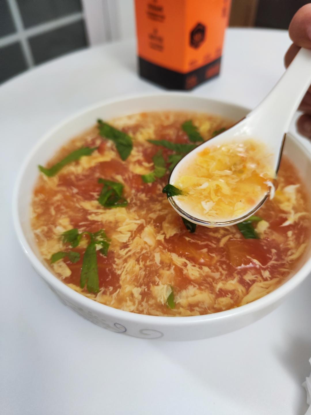 颜值与美味并存的番茄蛋花汤