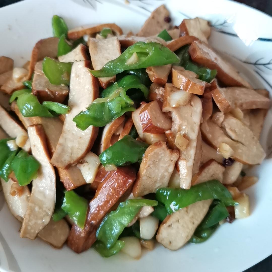 青椒炒豆干