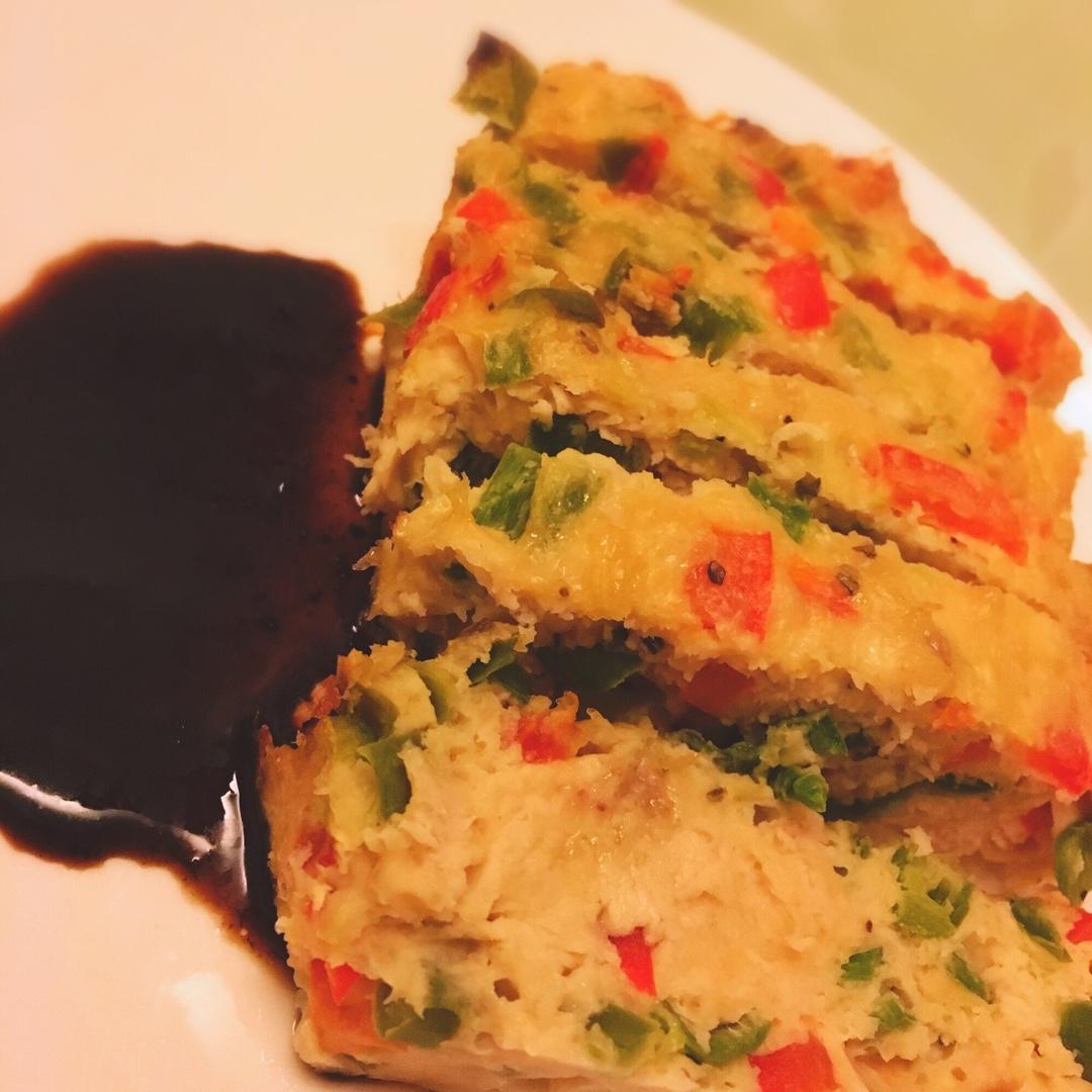 蔬菜鸡胸肉饼—减脂餐