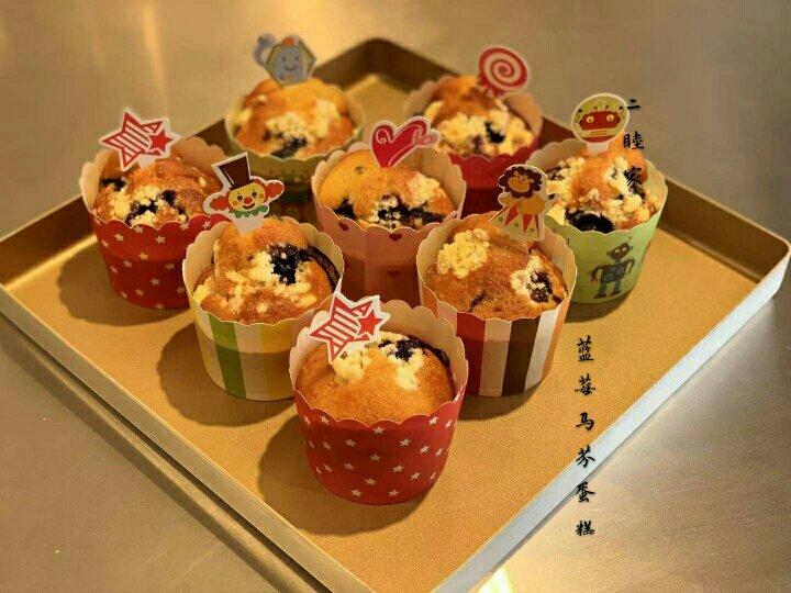 蘑菇头蓝莓麦芬