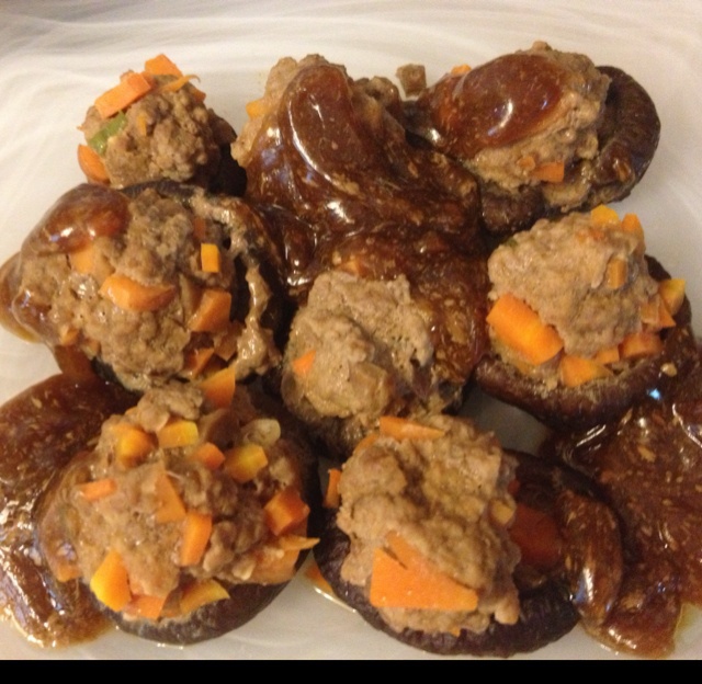 豆腐肉末酿香菇