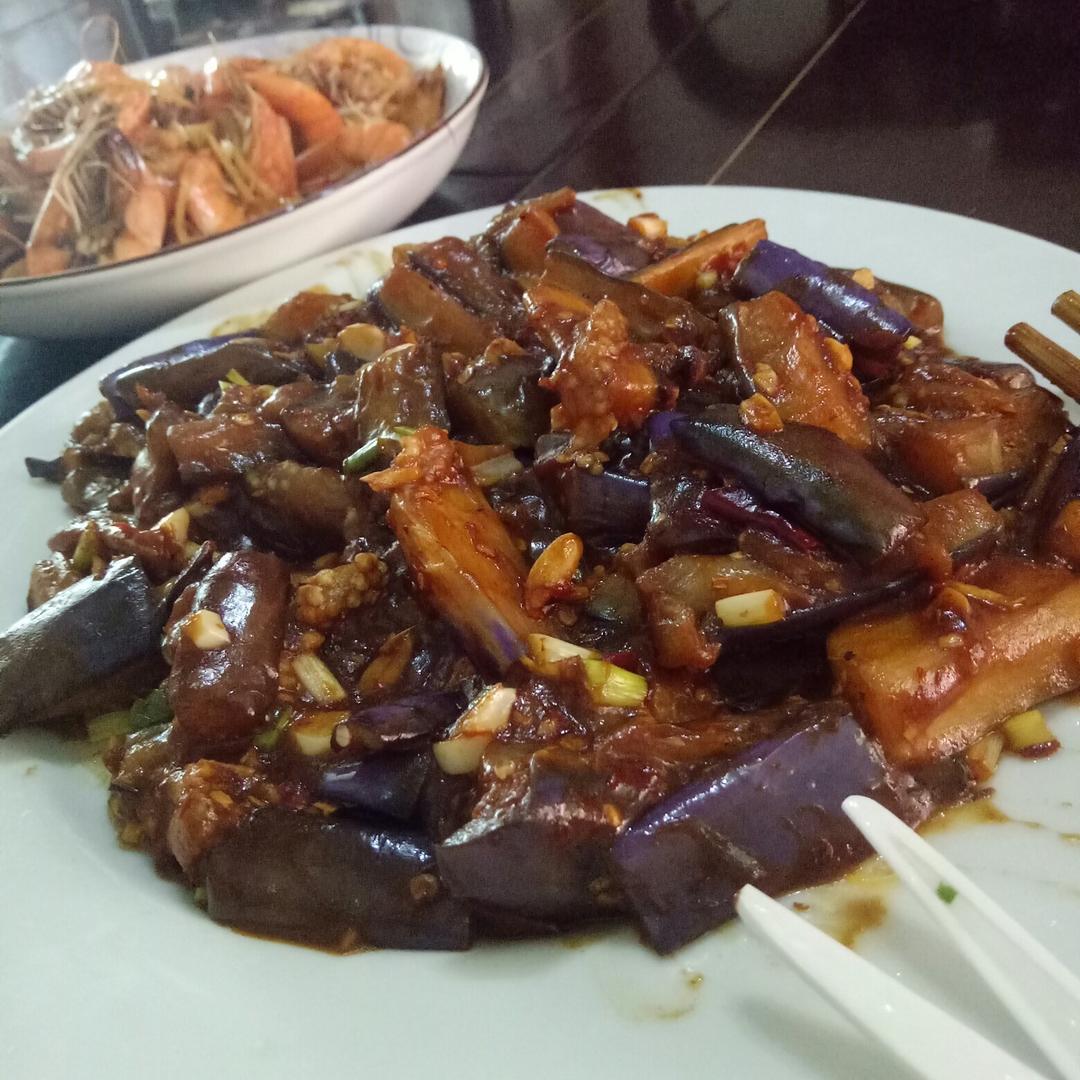 红烧肉沫茄子