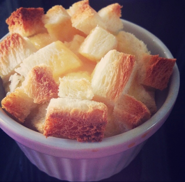 痘毛阿姨做的焗烤面包布丁