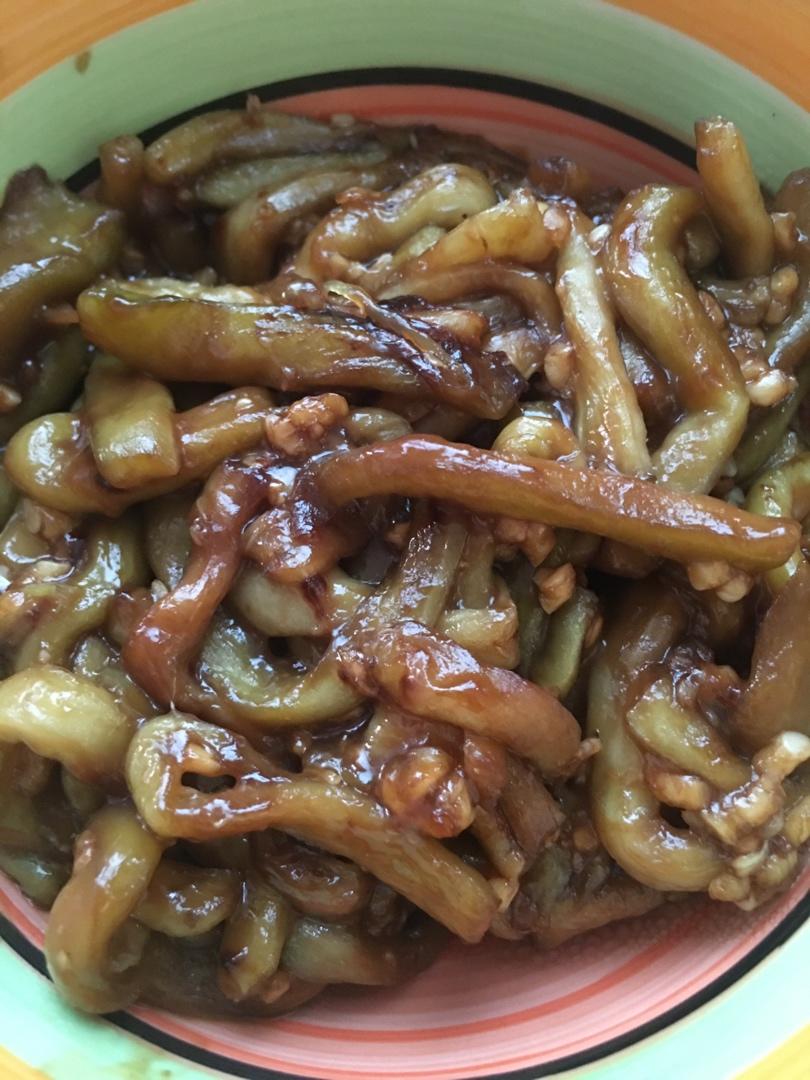 天空好蓝qorn做的低脂版蒜香茄条