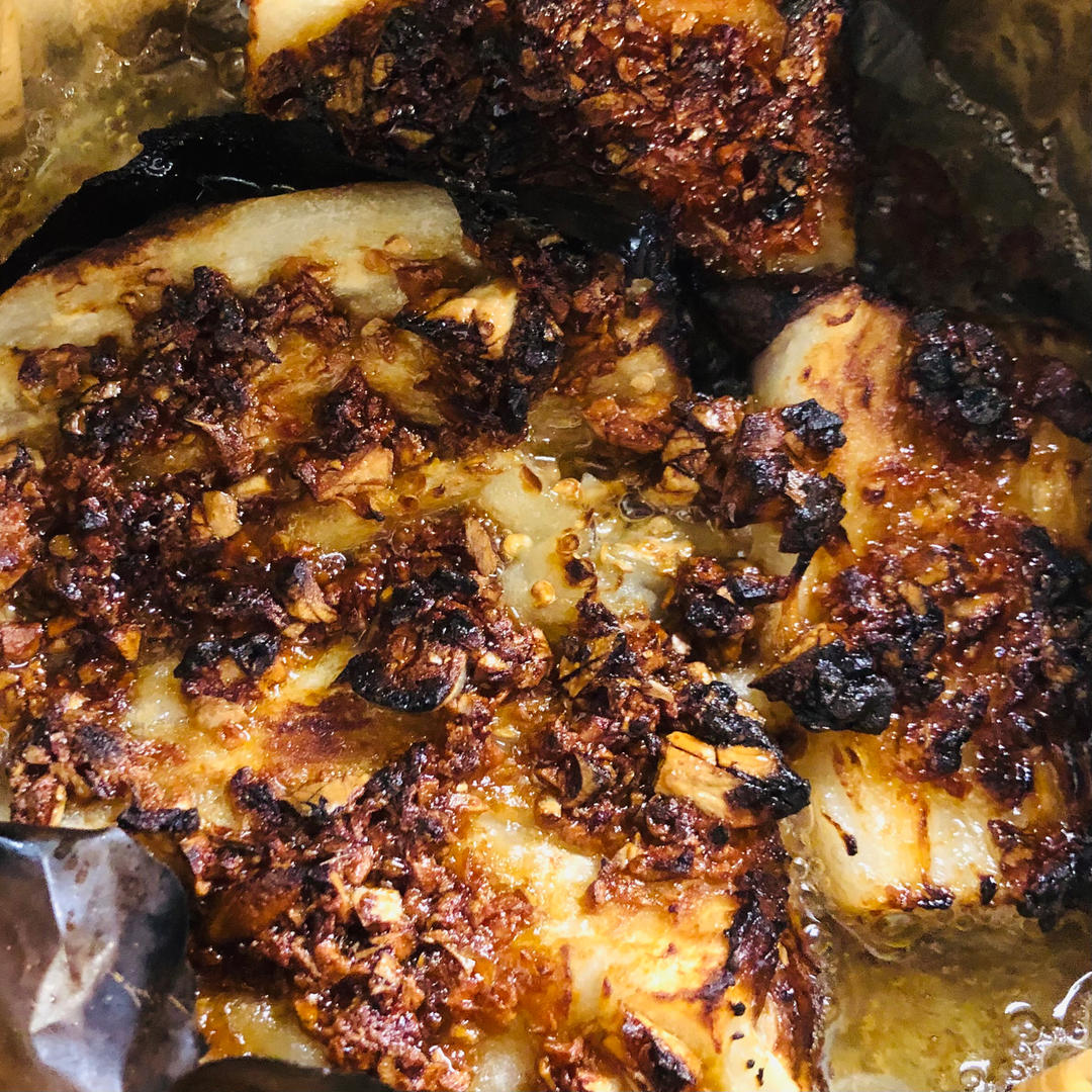 🔥蒜蓉烤茄子🍆｛空气炸锅食谱｝