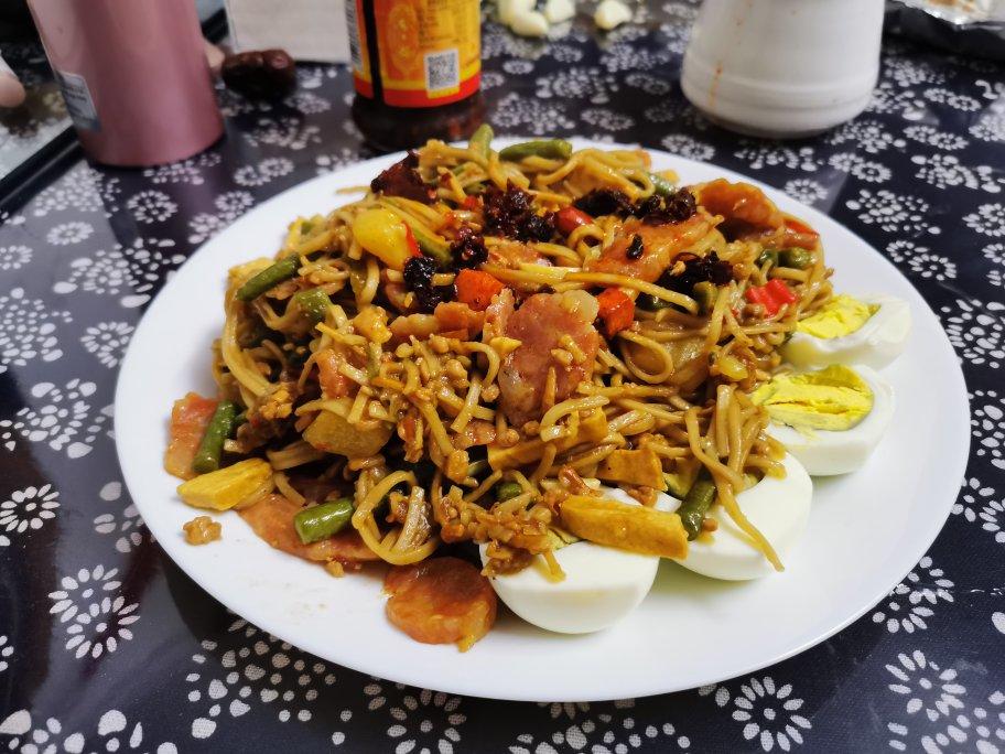 家常豆角焖面