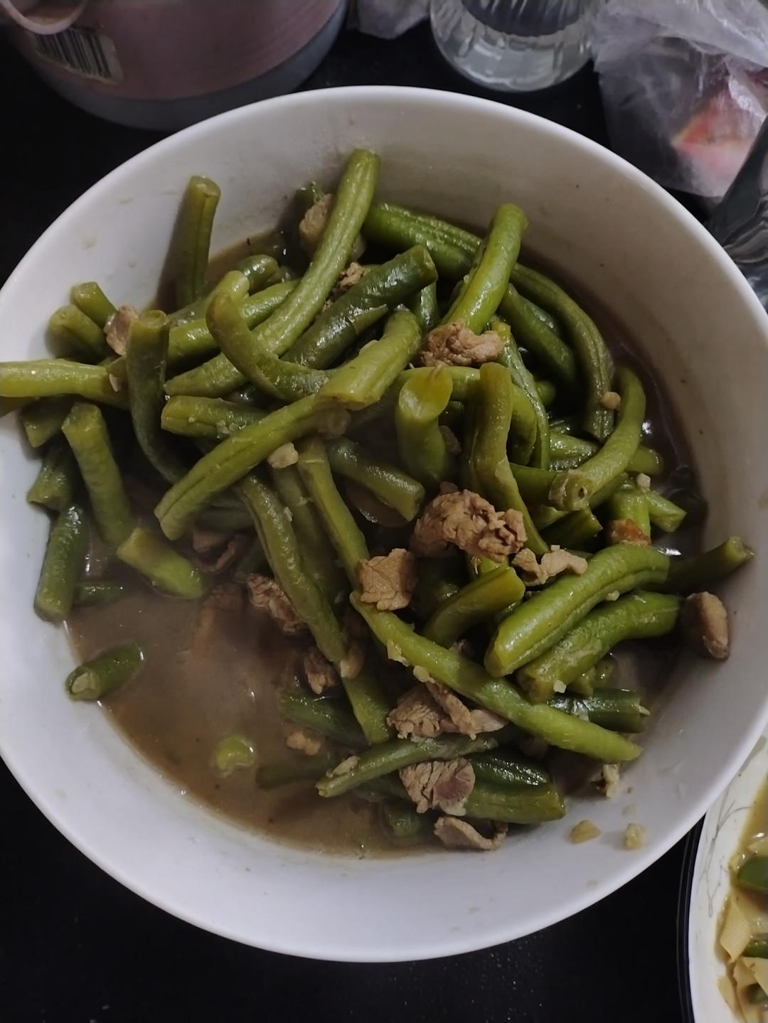 四季豆烧肉（简单易懂，小朋友的最爱，肉卤直接拌饭）