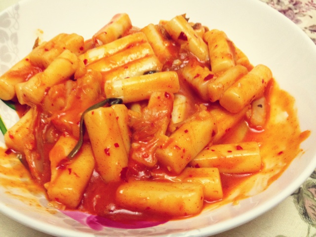 泡菜炒年糕