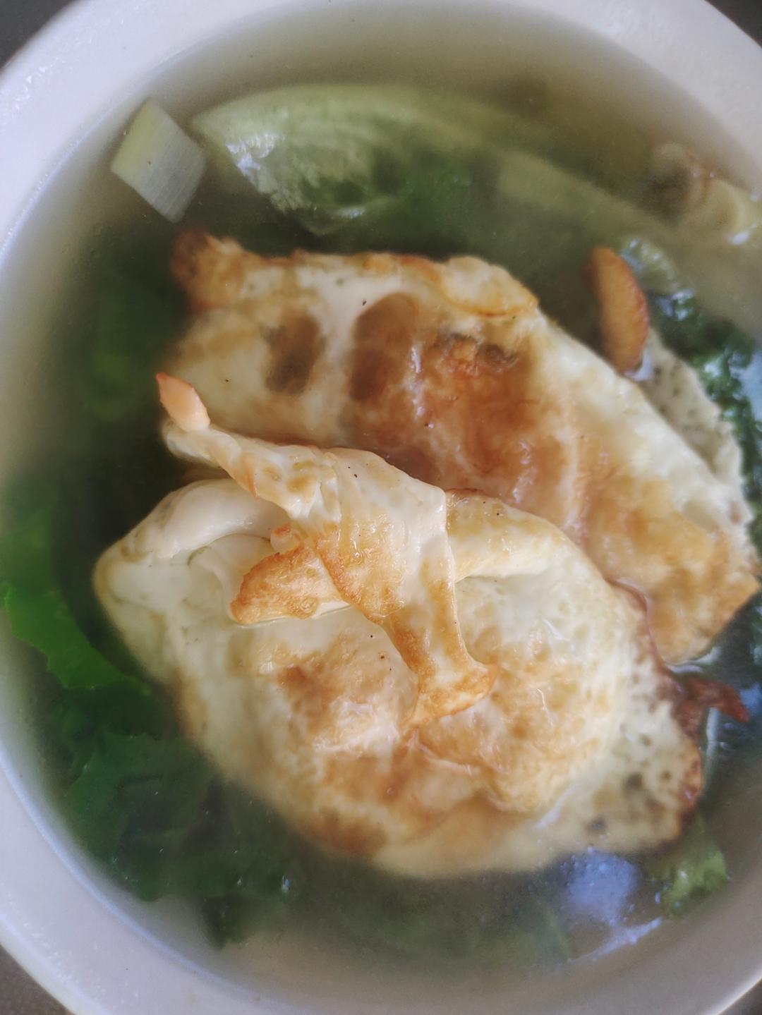 超级刮油掉称的生菜鸡蛋汤