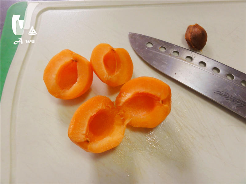 香草杏酱的做法 步骤1