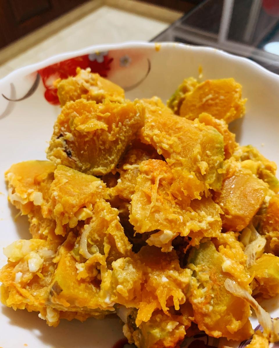 咸蛋焗南瓜（全蛋版）