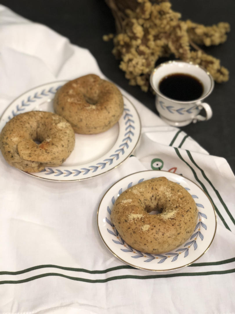 咖啡黑糖核桃贝果