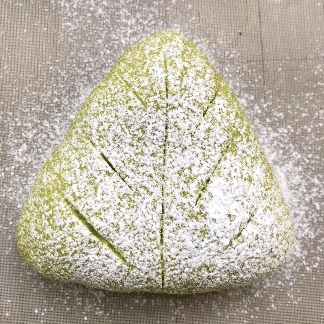 抹茶豆沙奶酪软欧包