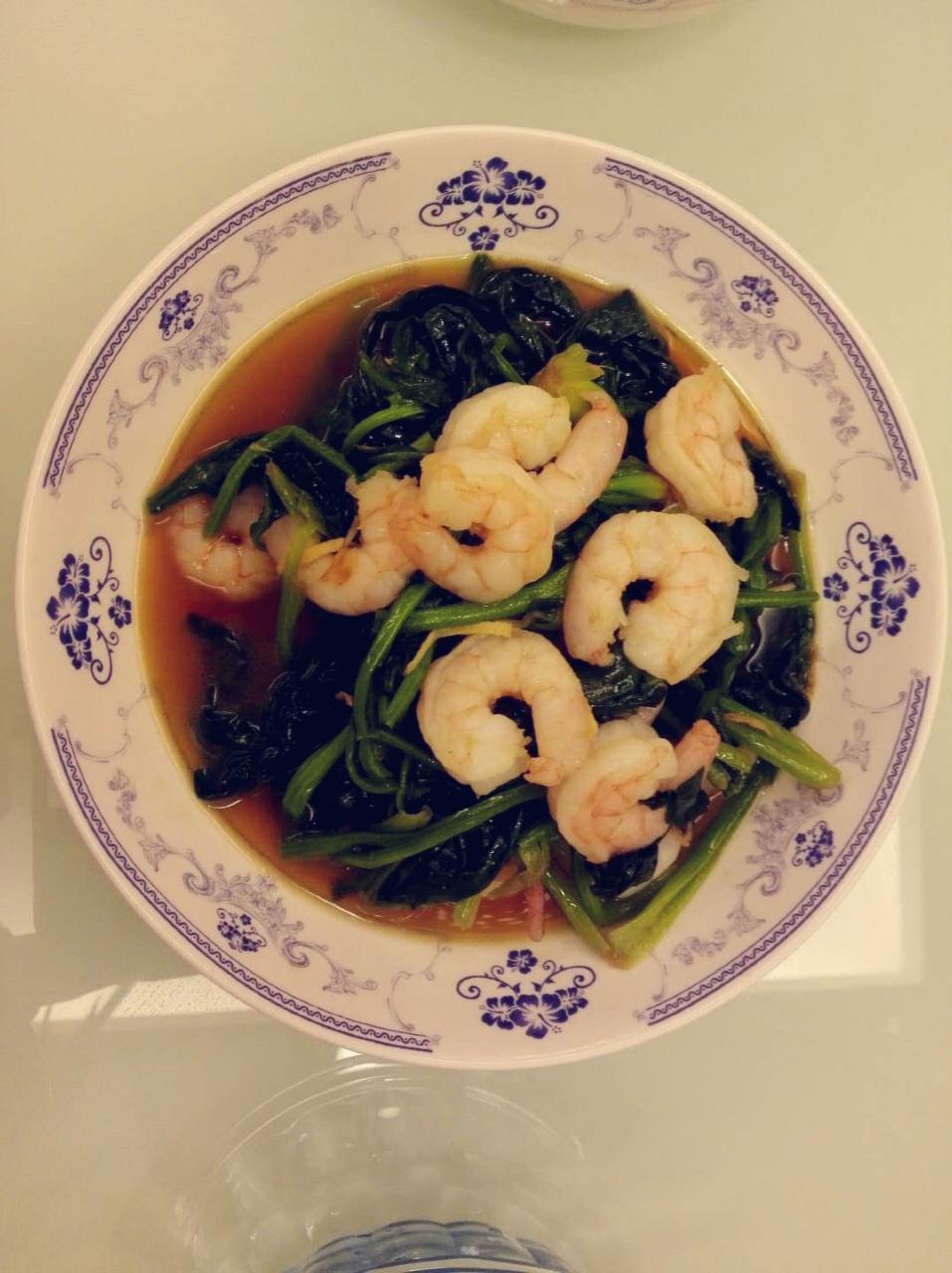 菠菜虾仁