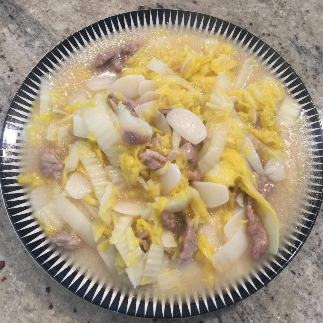 白菜肉丝年糕
