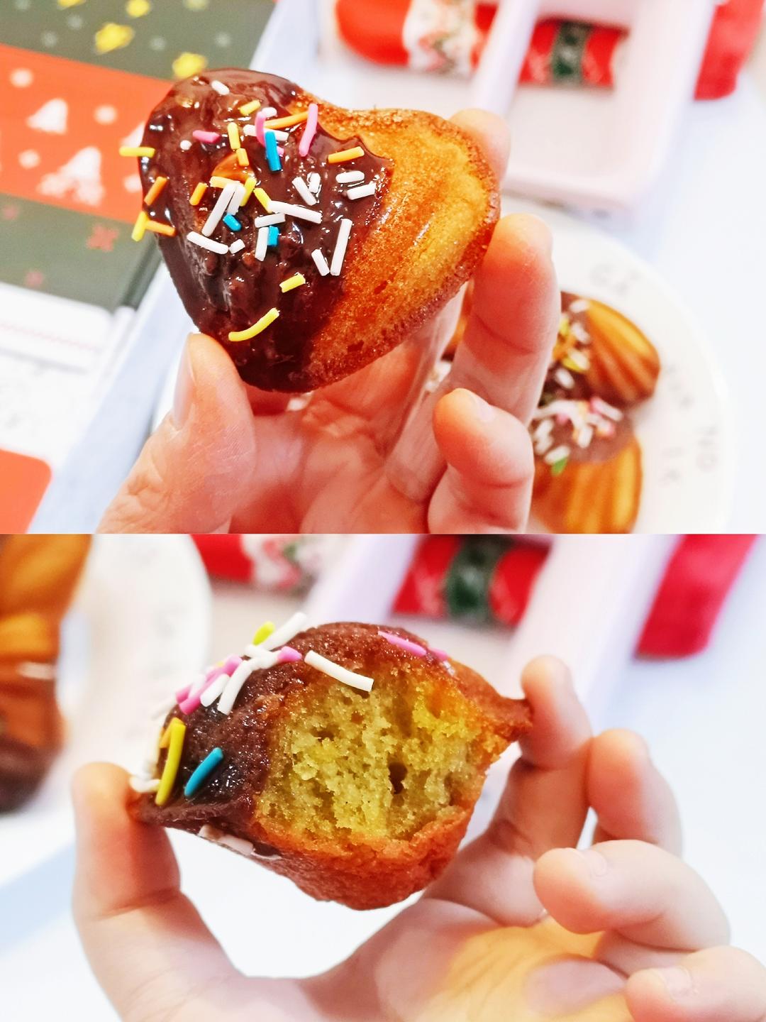 圣诞心形玛德琳 | 万无一失的制作要点的做法