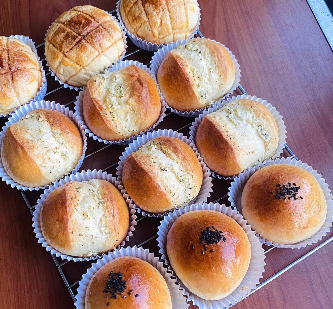 小餐包拼盘｜一份面团四种口味