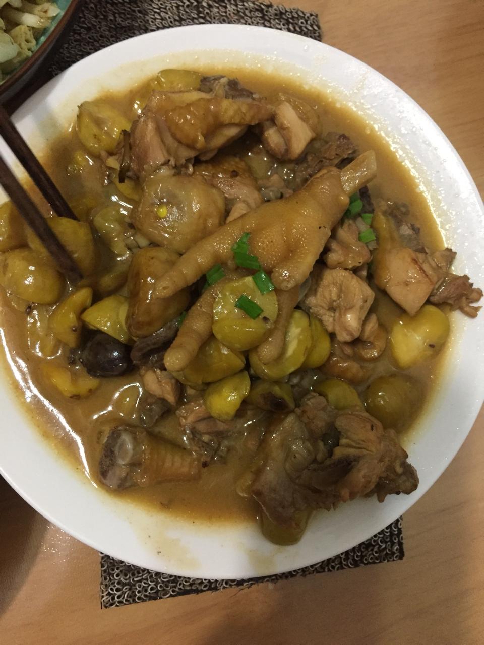 板栗烧鸡