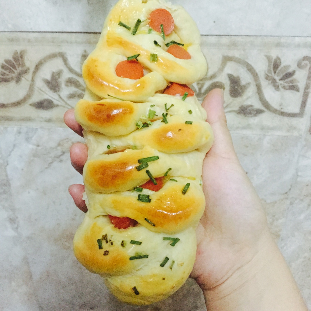 葱香火腿面包