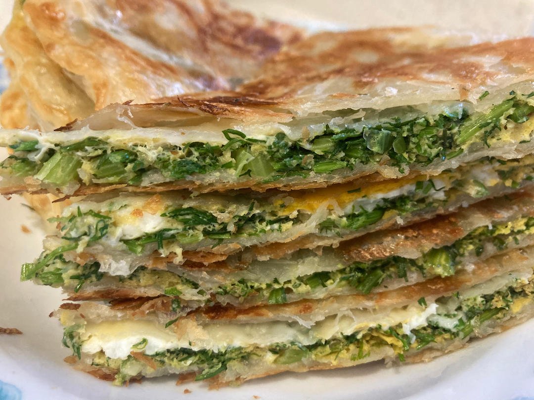 妈妈的味道：茴香鸡蛋馅饼