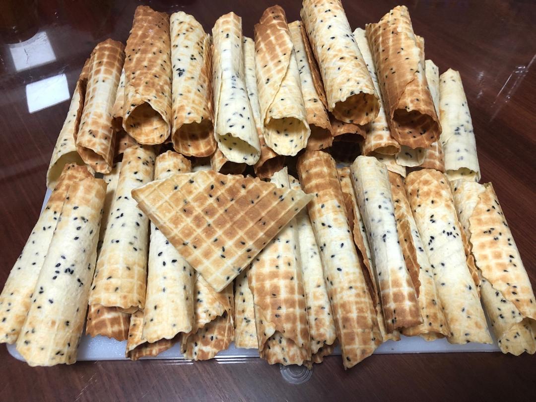 鸡蛋卷 脆皮蛋筒 冰淇淋绝配脆脆脆 无黄油不打发材料简单