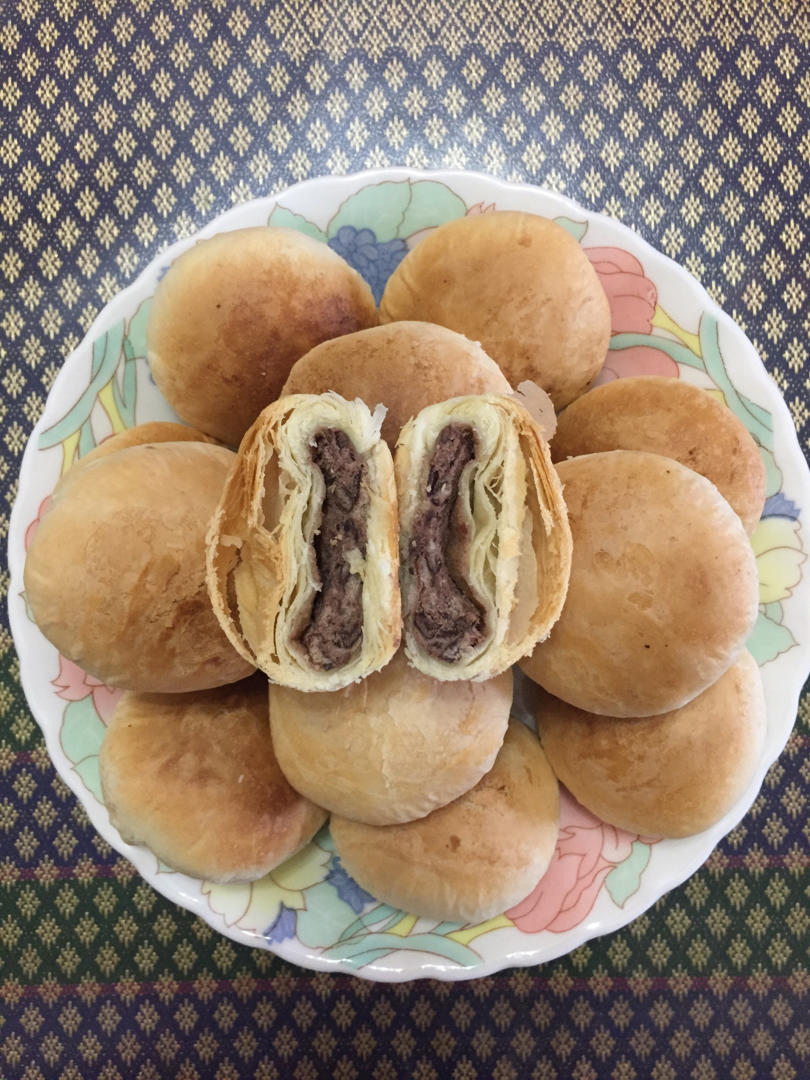 酥皮绿豆饼   酥得掉渣渣