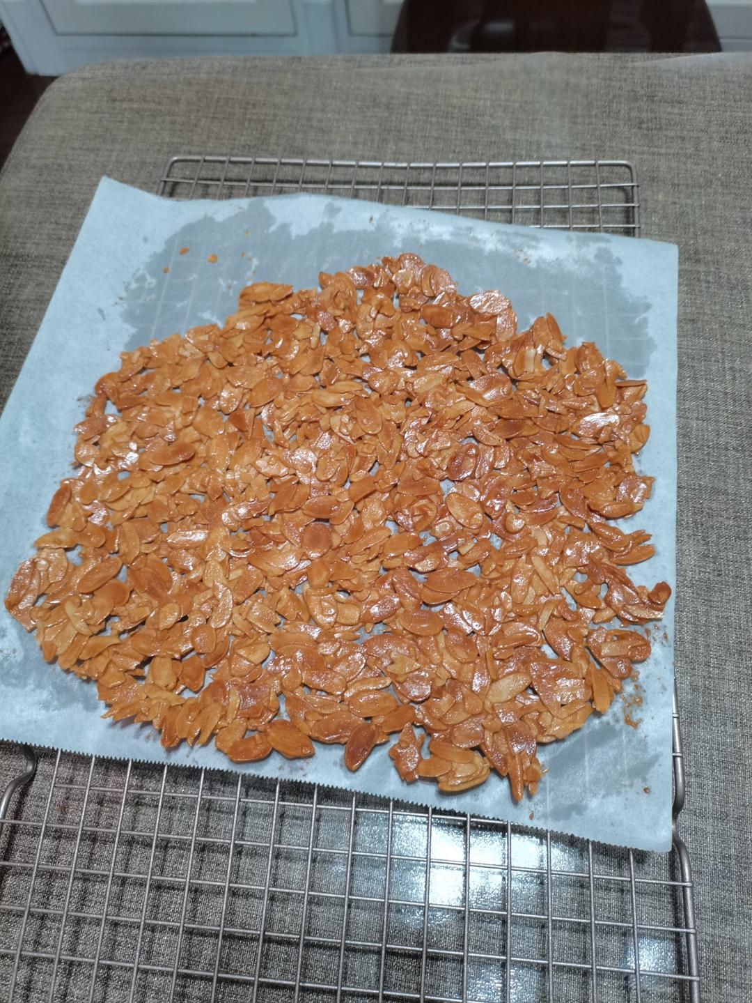 焦糖脆脆杏仁瓦片