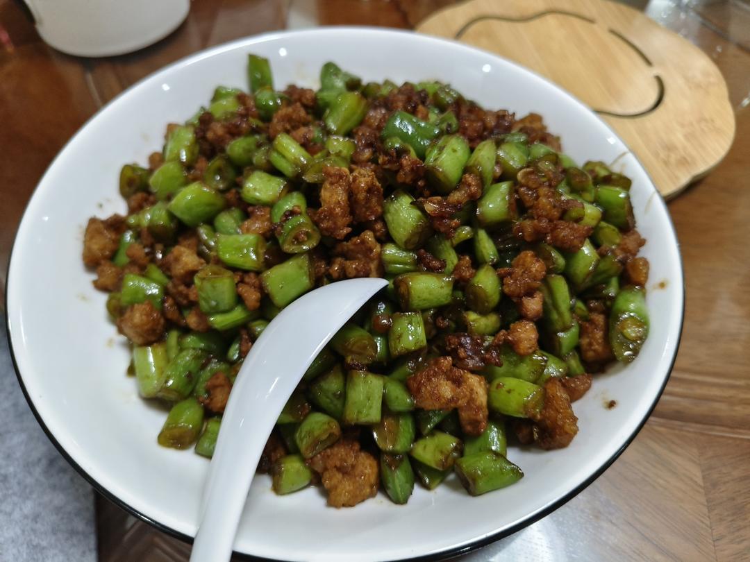 下饭菜:肉沫豆角