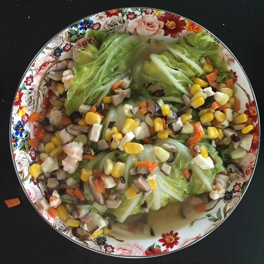 鲜香白菜包(八宝财袋)