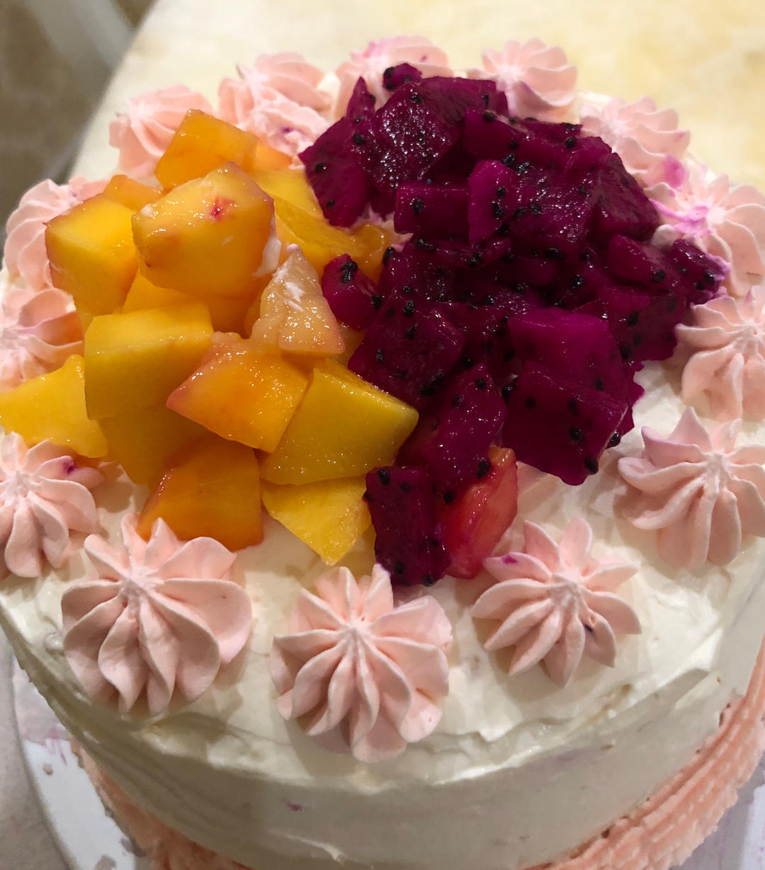 6寸生日蛋糕（水果奶油蛋糕）