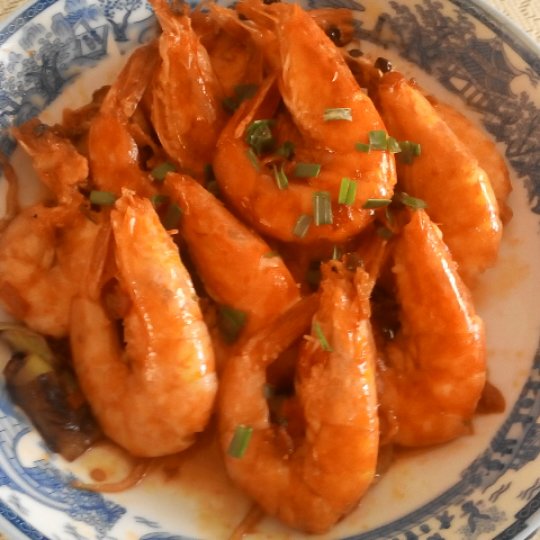 新刚妍子做的油焖大虾