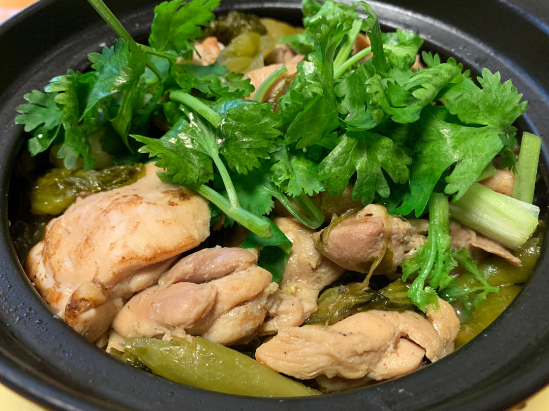 开胃下饭酸菜鸡肉