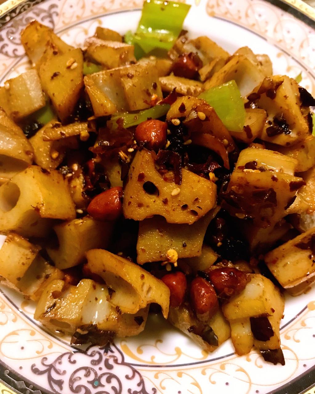 快手菜香辣藕丁