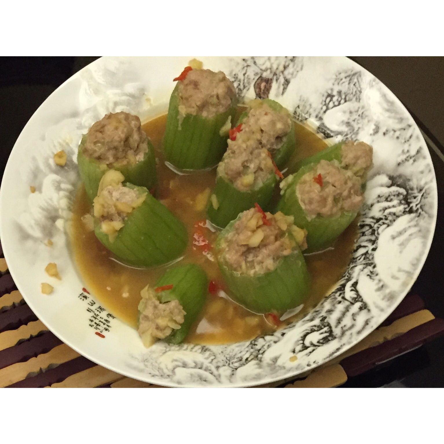 丝瓜酿肉丸