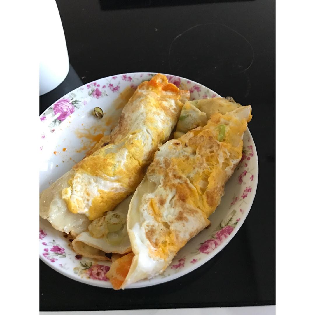 平底锅版煎饼果子