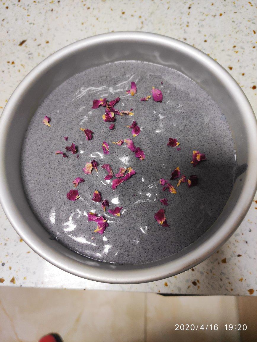 蒸黑米糕 蒸黑米蛋糕 蛋奶香 超松软