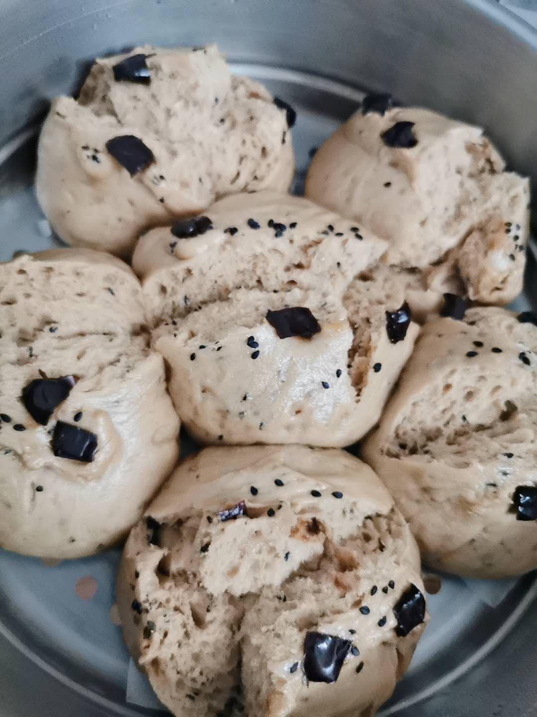 妥妥的红糖开花馒头