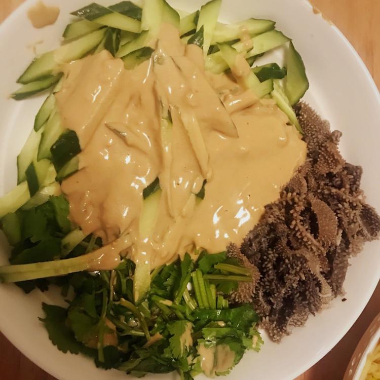 家庭版水爆肚 有黄瓜哦