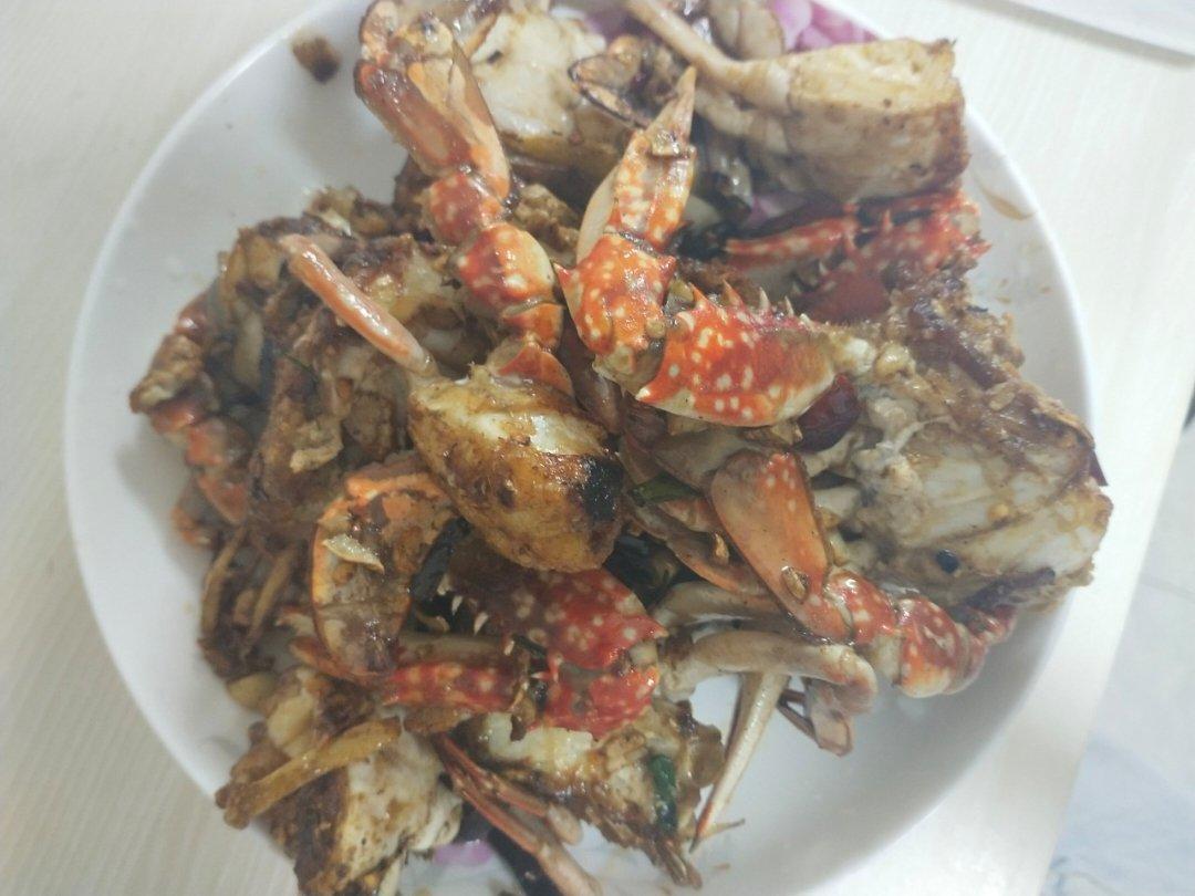 葱姜炒梭子蟹（very easy）