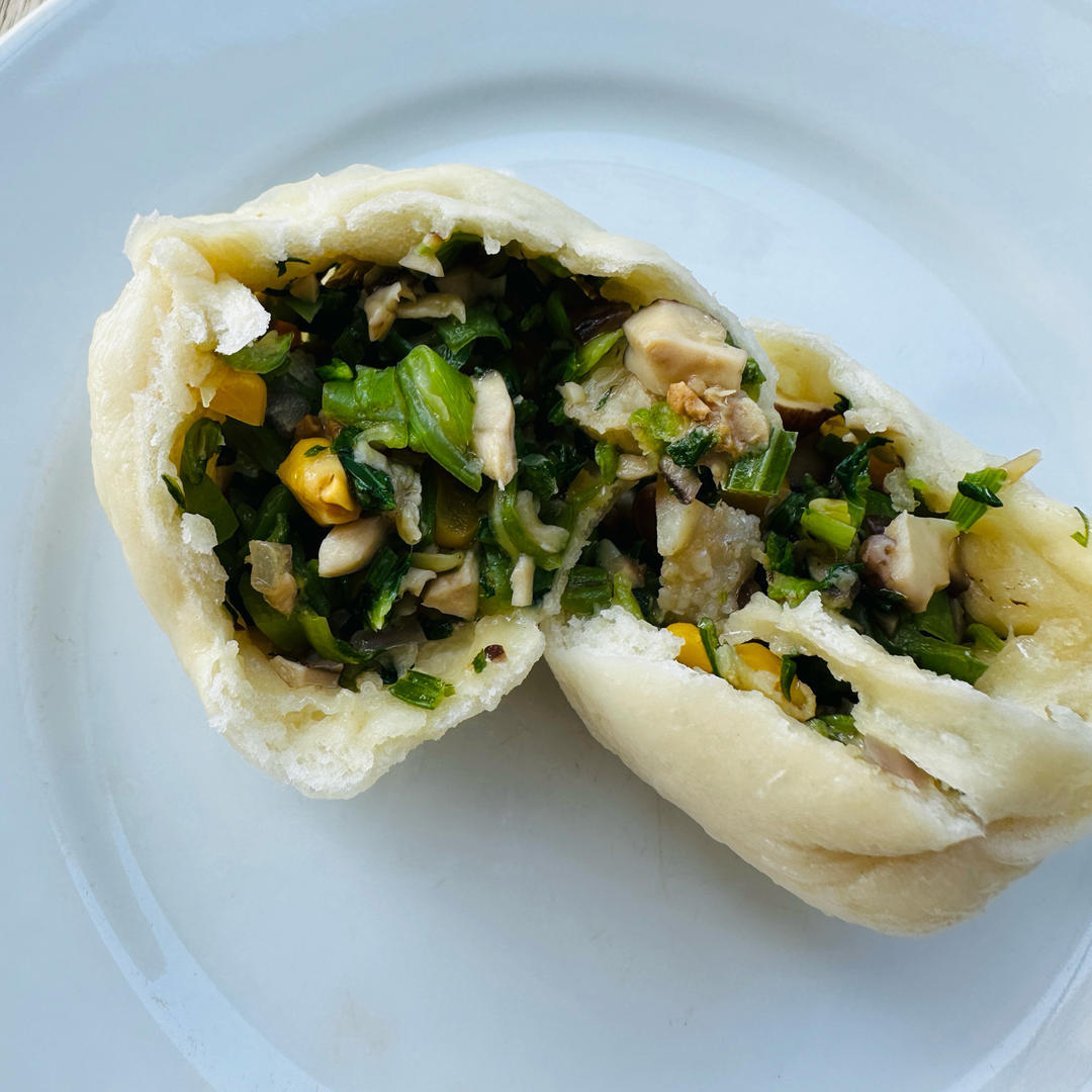 节省一半时间的大包子（另付翠绿菜包子，肉包子，腹黑包子食谱）
