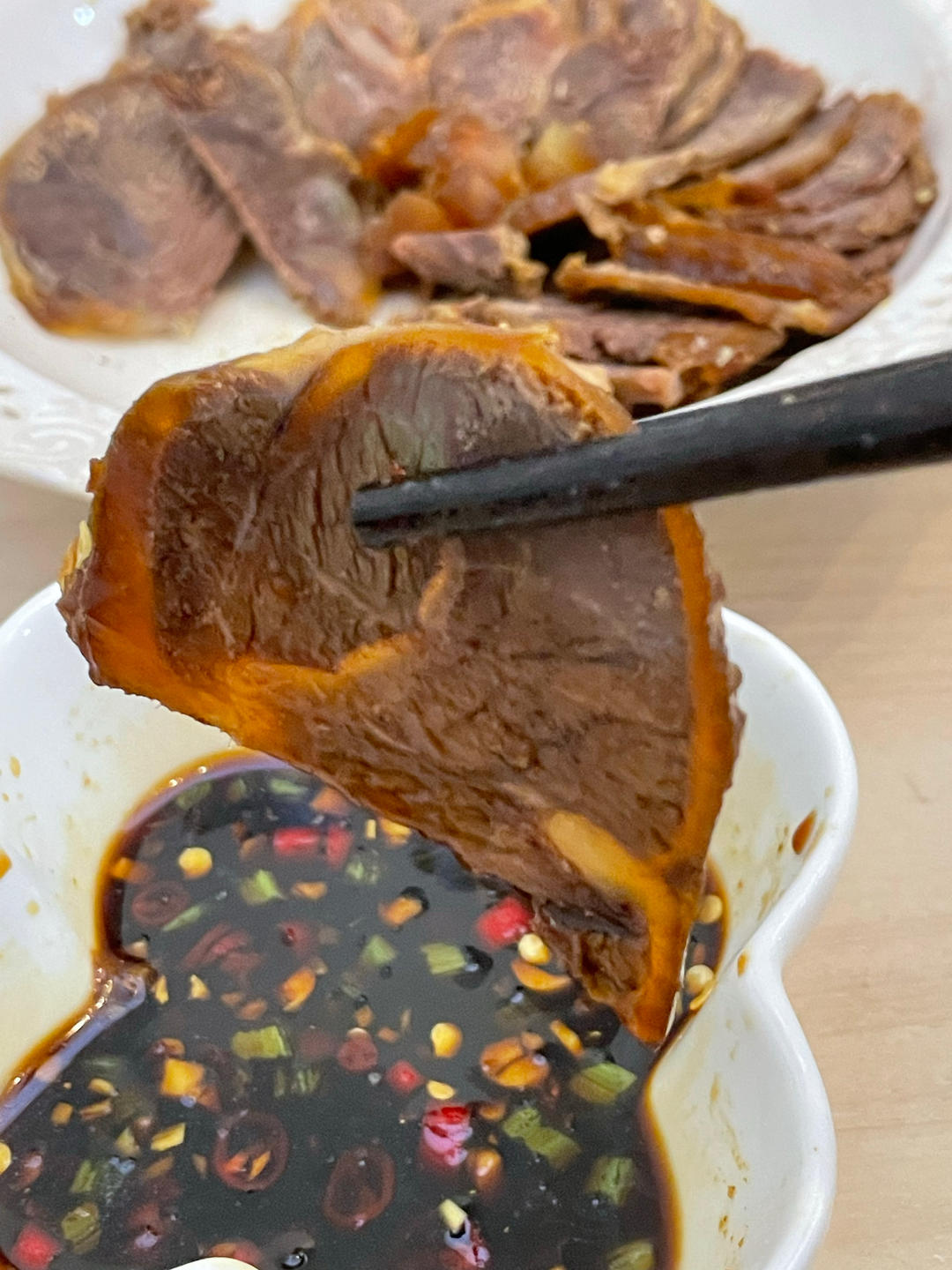 卤牛肉蘸料，好料不能少