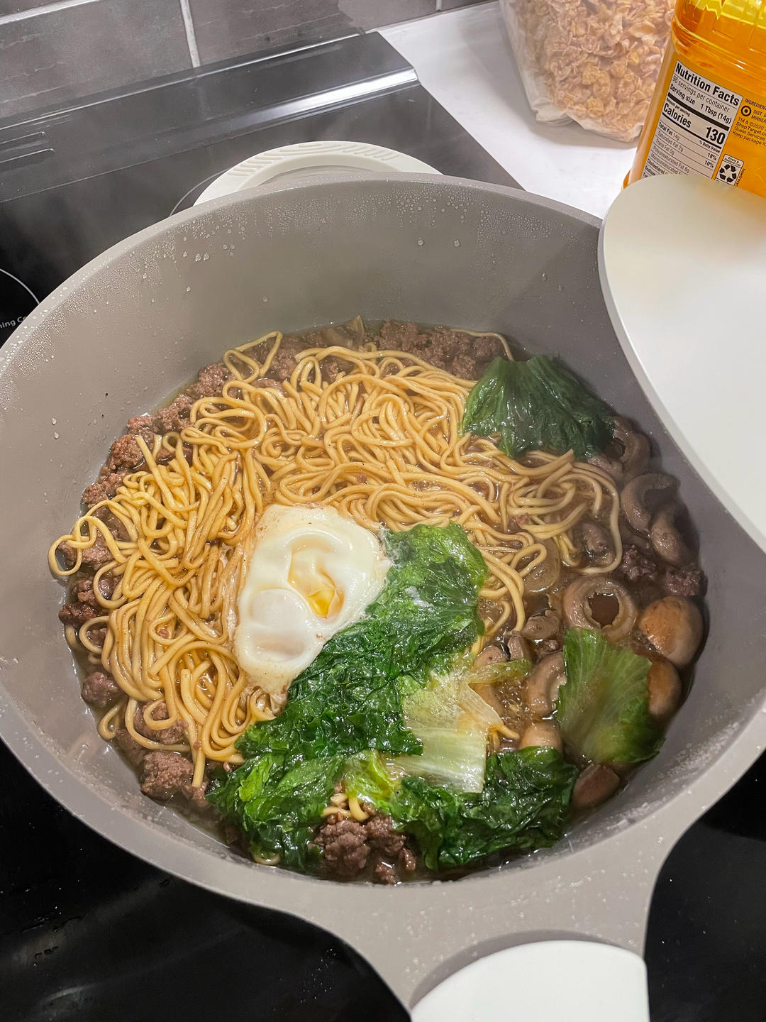 简单又好吃🍜一口鲜掉眉毛的口蘑鲜汤面❗❗