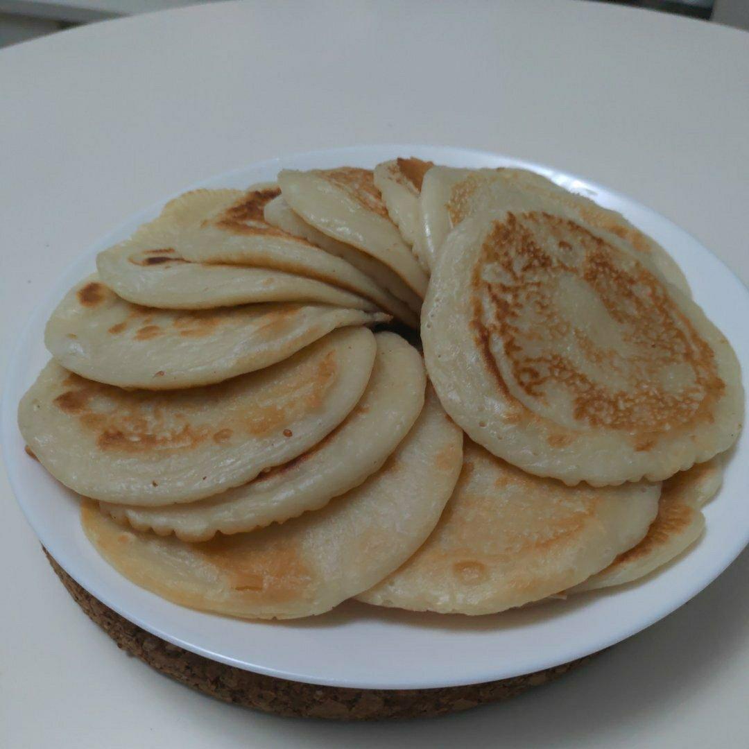 不用和面的【奶香糯米饼】