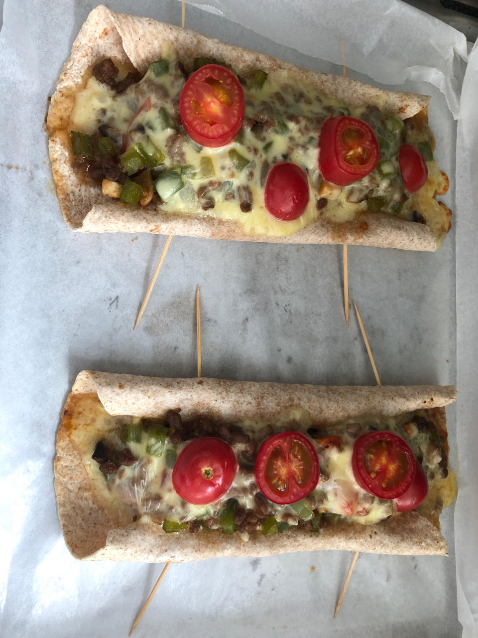 星爸爸的番茄牛肉芝士卷饼🌟