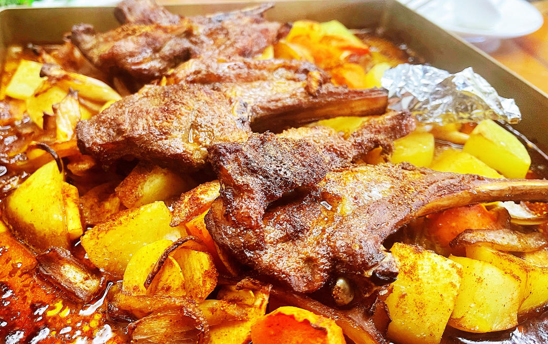 超好吃的烤羊排烤箱版