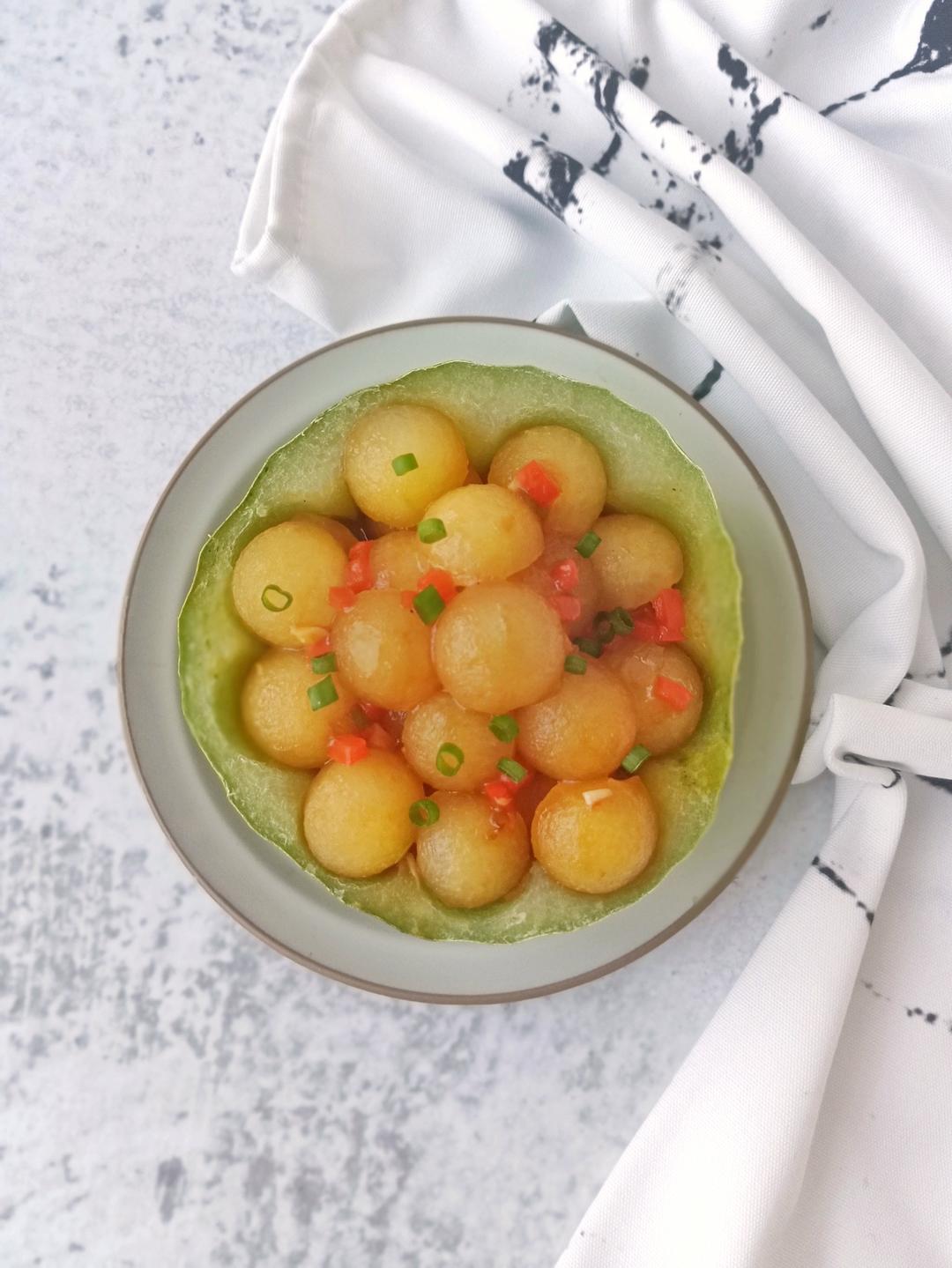 能吃出肉肉香的冬瓜球~太太乐鲜鸡汁快手菜