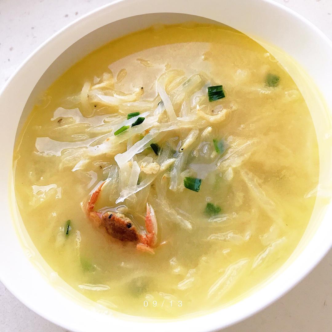 爱李雨珈珈做的虾皮萝卜丝汤