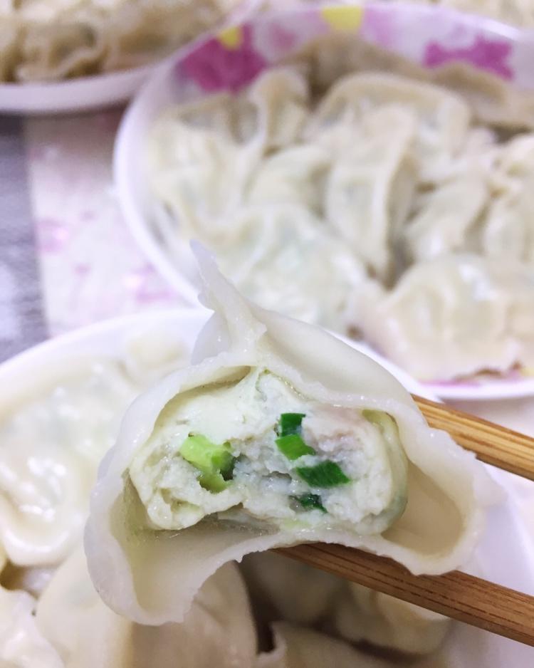 韩奇奇2018做的胶东鲅鱼饺子